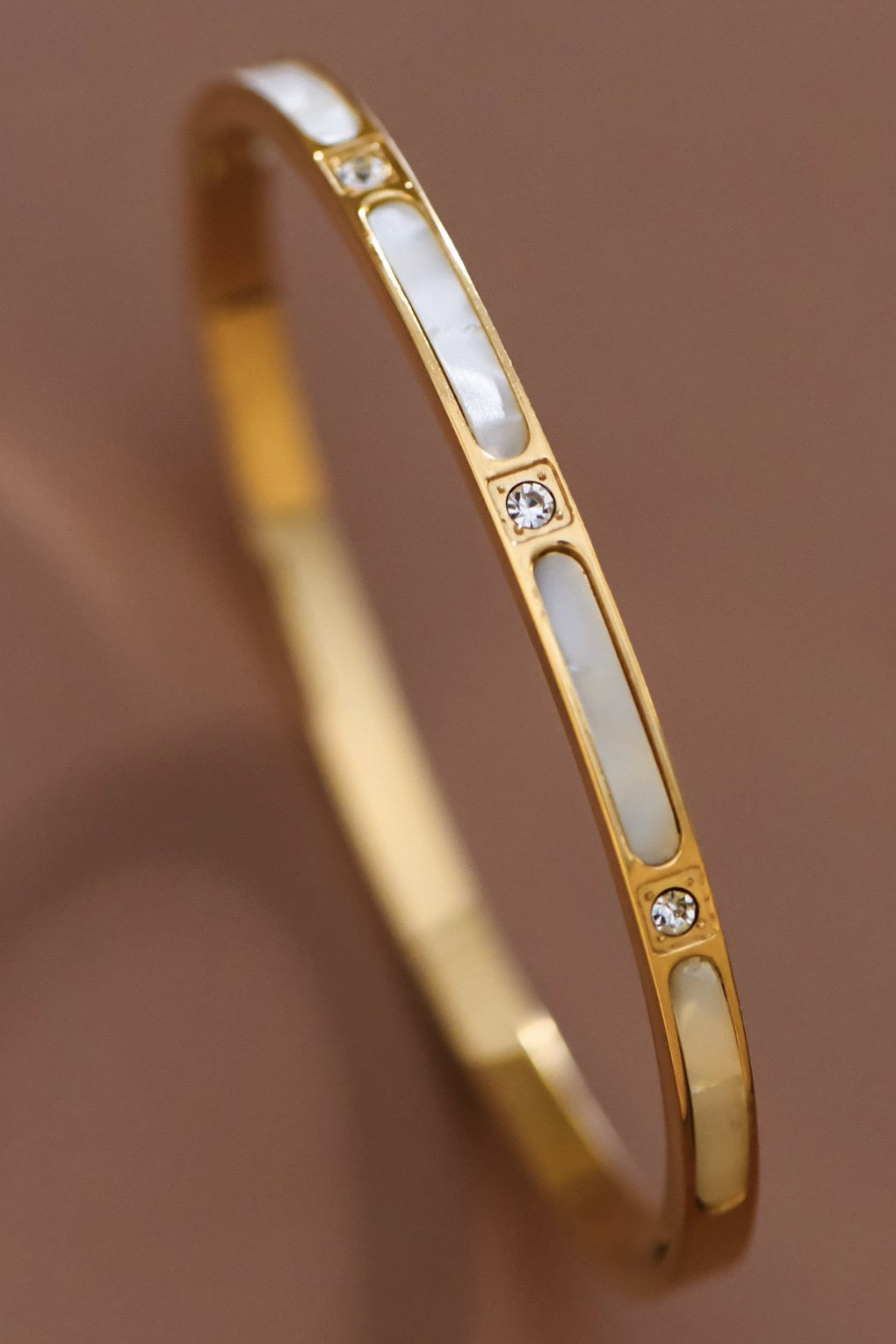 18k ANN Waterproof Non-tarnish Stainless Steel Bangle