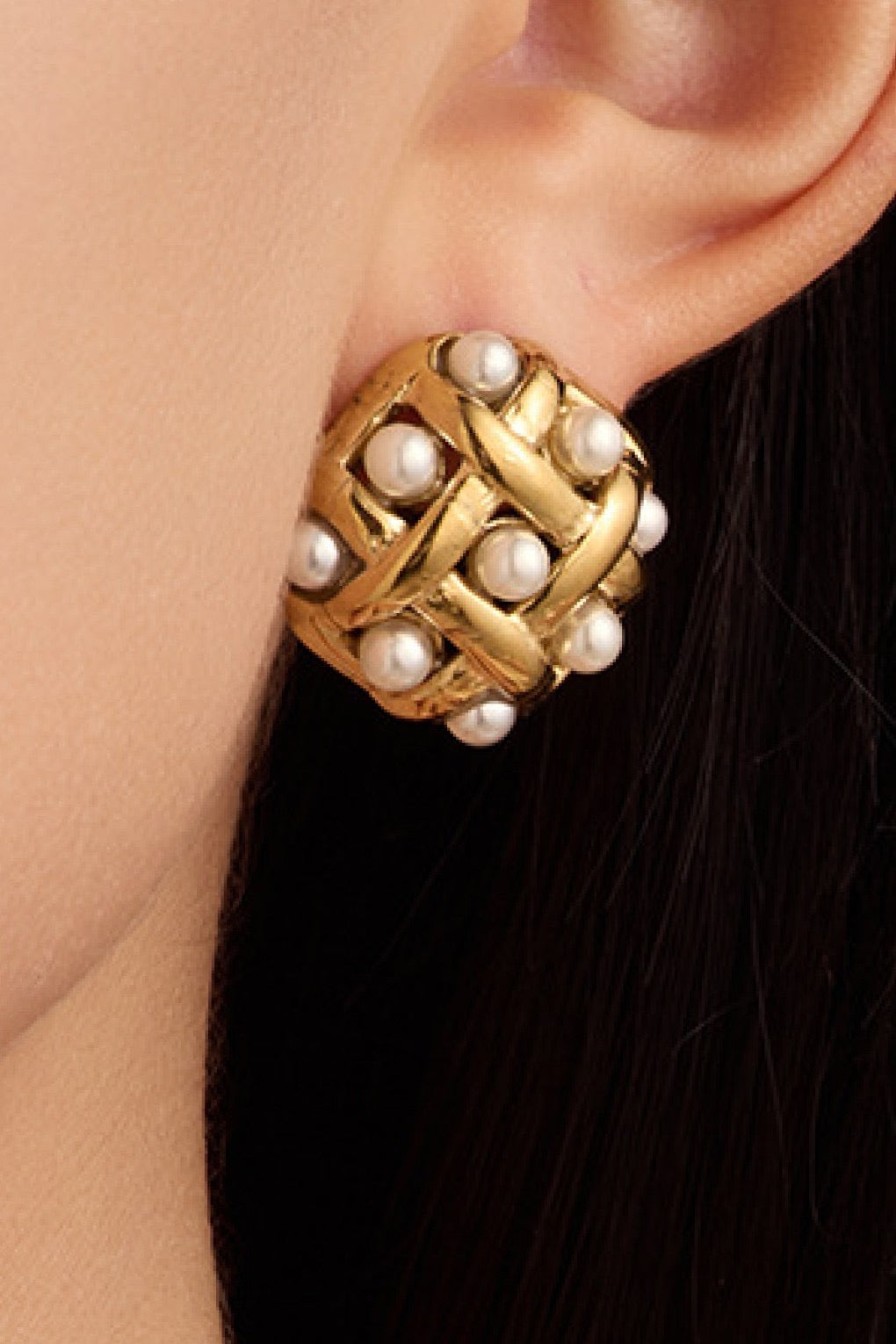 18k ANN Waterproof Non-tarnish Stainless Steel Studs