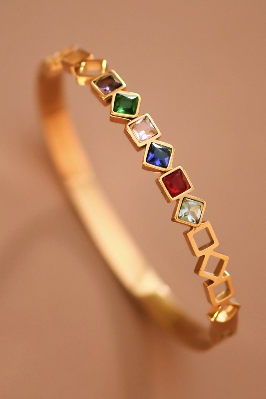 18k ANN Waterproof Non-tarnish Stainless Steel Bangle