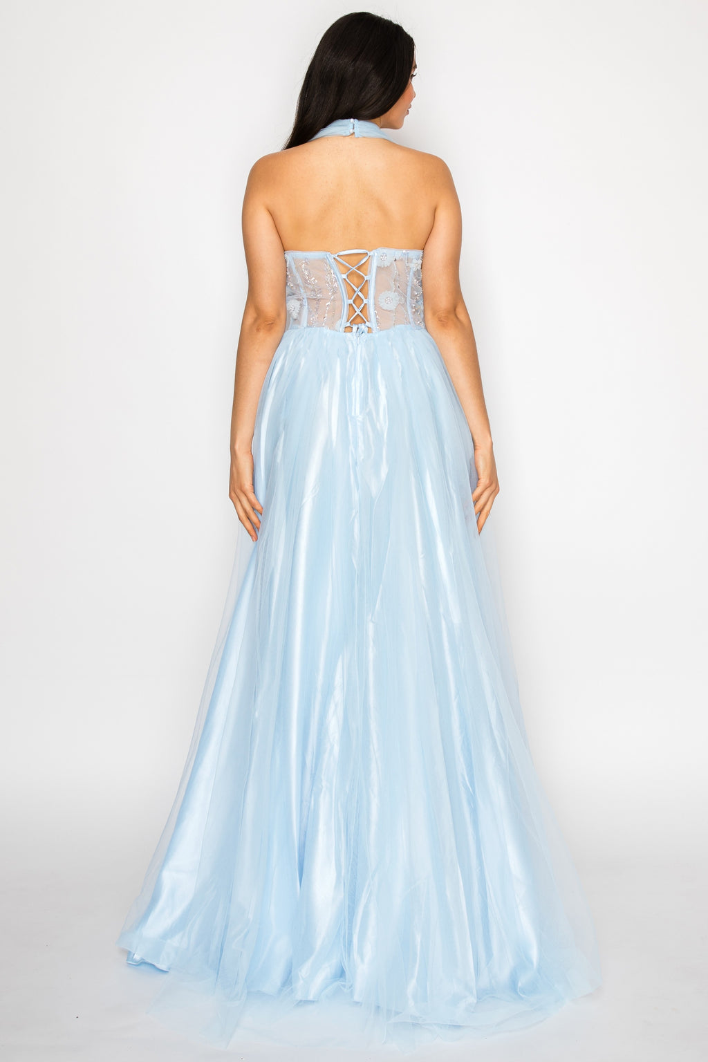 Flower Ann Embellishments Prom Gown