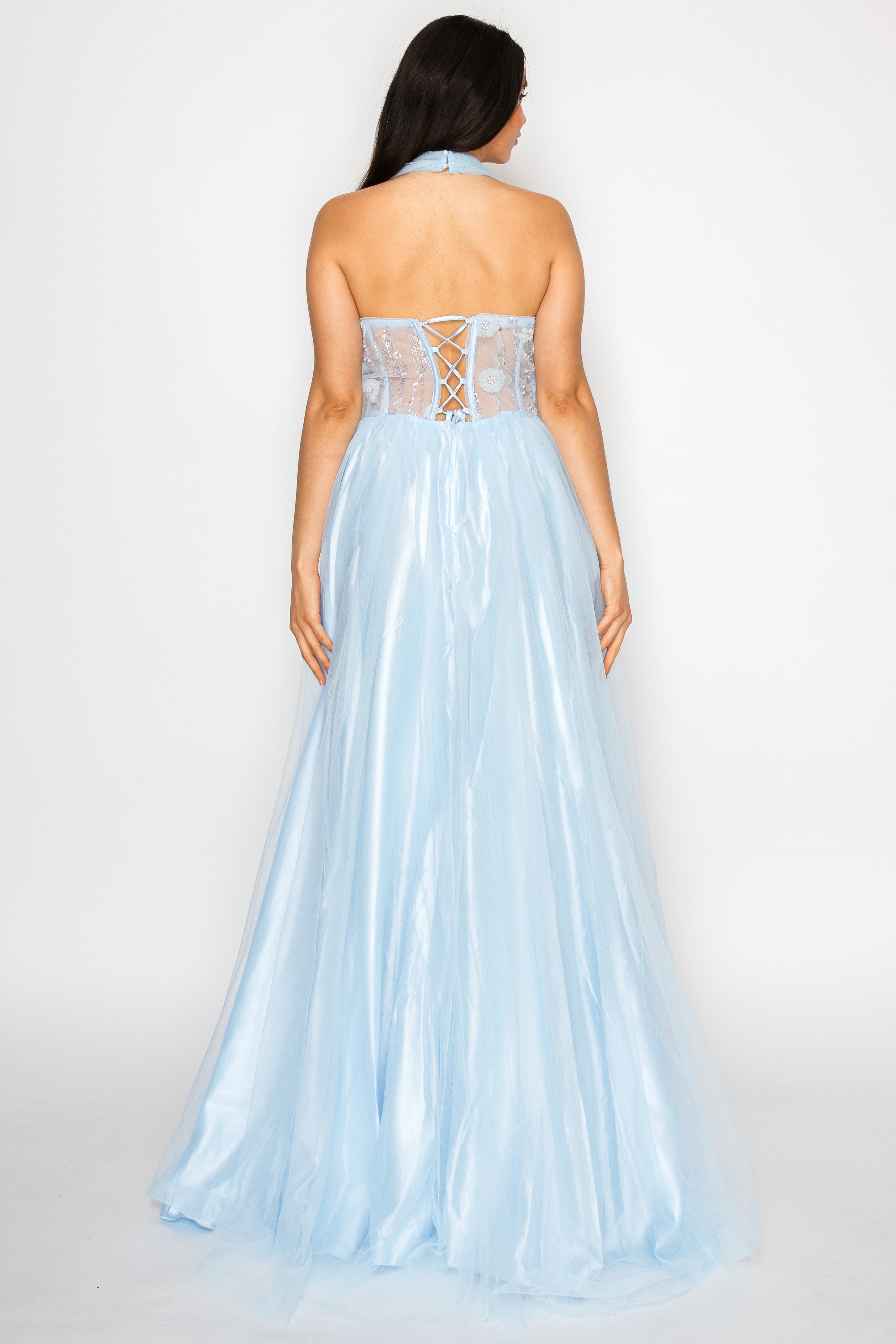 Flower Ann Embellishments Prom Gown