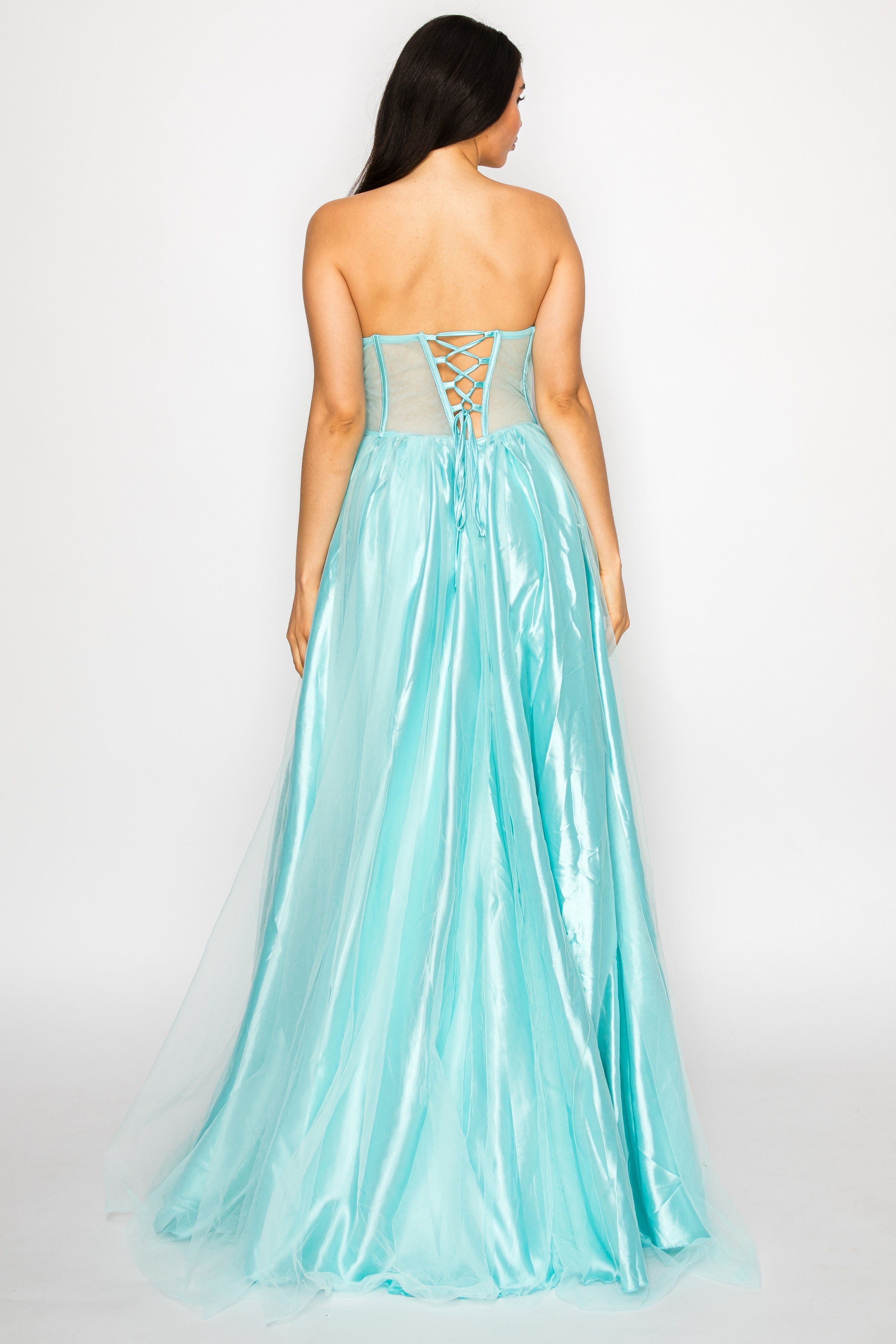 Flower  Ann Embellishments Prom Gown