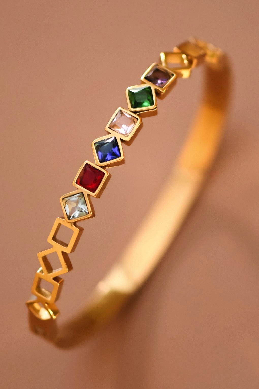 18k ANN Waterproof Non-tarnish Stainless Steel Bangle