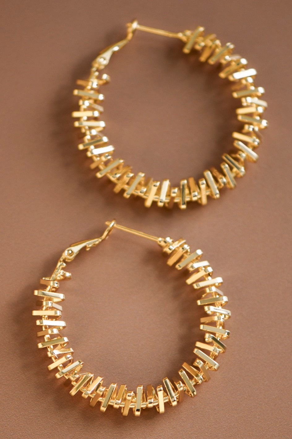 18k ANN Waterproof Non-tarnish Stainless Steel Hoops