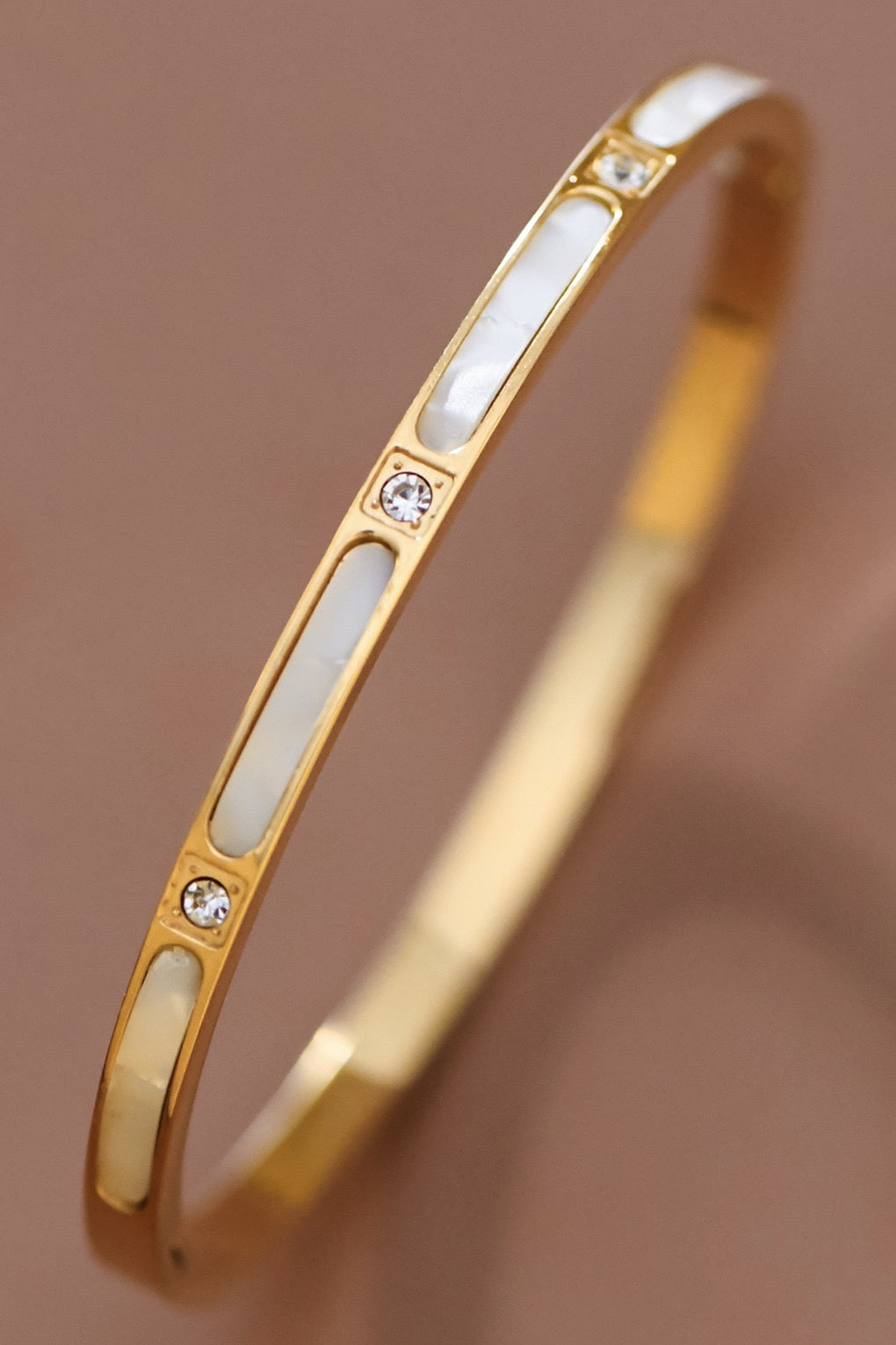 18k ANN Waterproof Non-tarnish Stainless Steel Bangle