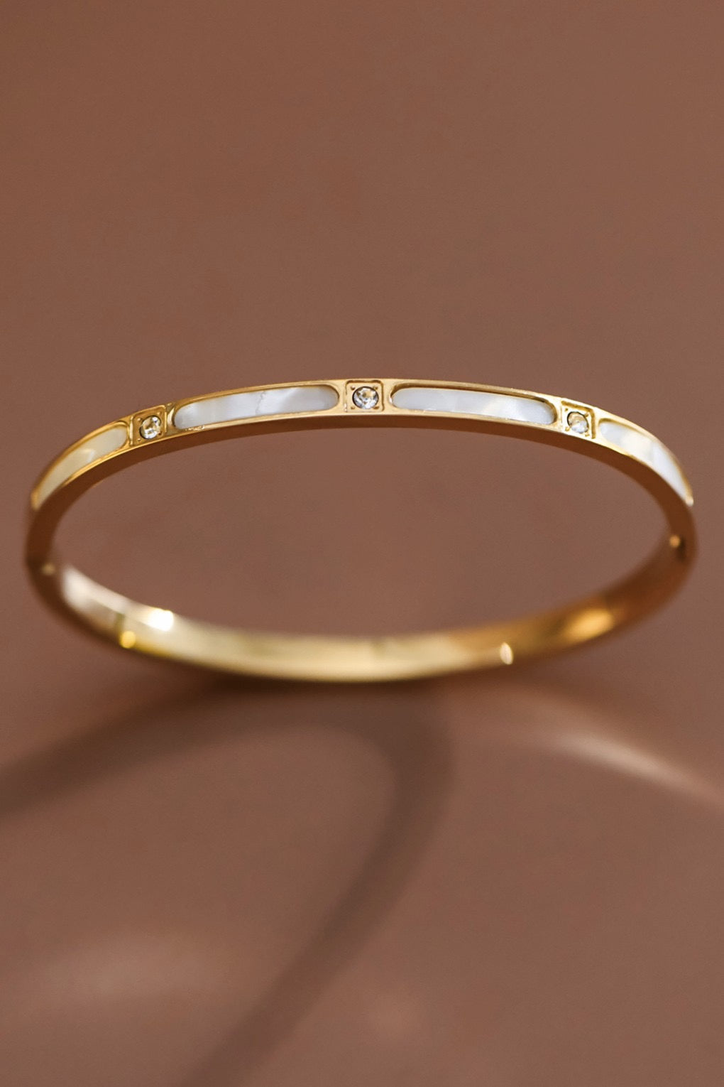 18k ANN Waterproof Non-tarnish Stainless Steel Bangle