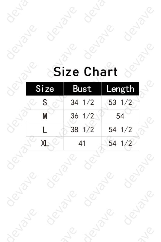 Size chart for Off-Shoulder Elegant Maxi Dress